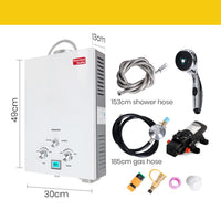 Thermomate Outdoor Water Heater Gas Camping Hot Portable Tankless Shower Pump Kings Warehouse 