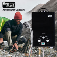 Thermomate Outdoor Water Heater Gas Camping Portable Tankless Hot Shower Kings Warehouse 