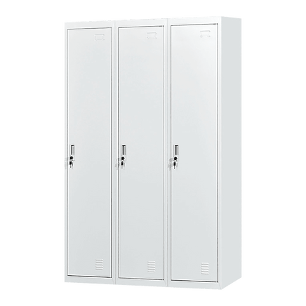 Three-Door Side by Side Office Gym Shed Storage Locker Furniture Kings Warehouse 