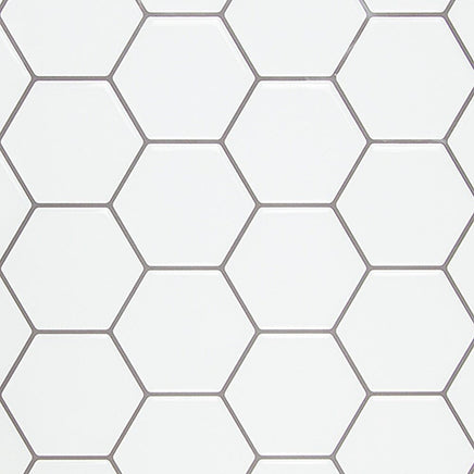 Tiles 3D Peel and Stick Wall Tile Hexagon White (30cm x 30cm x 10 sheets) Home & Garden Kings Warehouse 