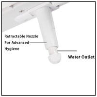 Toilet Bidet Seat Hygiene Water Wash Clean Unisex Easy Attachment Dual Nozzles Kings Warehouse 
