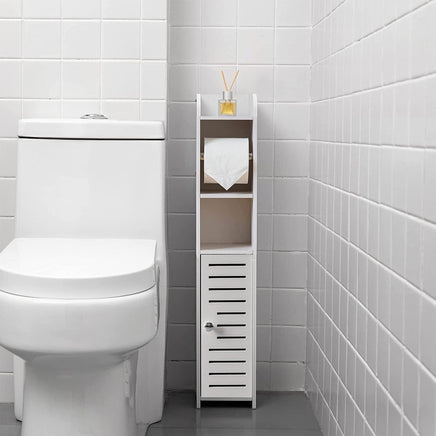 Toilet Paper Roll Holder for Bathroom with roller (White, 76cm) Kings Warehouse 