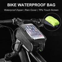 Top Tube Bike Bag With Phone Case Holder Plastic Cover for MTB Mountain Road Commuter Ebike Tourer or Scooter Rockbros Kings Warehouse 