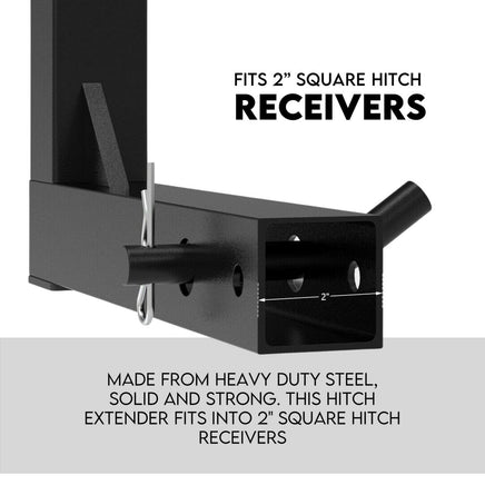 Tow Bar Hitch Mount Ladder Roof Rack Bar Extension Timber Kayak Tools Kings Warehouse 