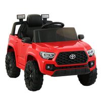 Toyota Ride On Car Kids Electric Toy Cars Tacoma Off Road Jeep 12V Battery Red Big Baby Bazaar Kings Warehouse 