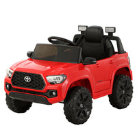 Toyota Ride On Car Kids Electric Toy Cars Tacoma Off Road Jeep 12V Battery Red Big Baby Bazaar Kings Warehouse 