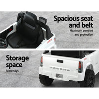 Toyota Ride On Car Kids Electric Toy Cars Tacoma Off Road Jeep 12V Battery White Big Baby Bazaar Kings Warehouse 
