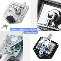 Trailer Door Latch Rv Door Tool Box Lock Gasket T-Handle with Keys 304 Stainless Steel Kings Warehouse 