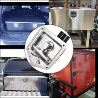 Trailer Door Latch Rv Door Tool Box Lock Gasket T-Handle with Keys 304 Stainless Steel Kings Warehouse 
