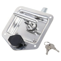Trailer Door Latch Rv Door Tool Box Lock Gasket T-Handle with Keys 304 Stainless Steel Kings Warehouse 