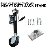 TRAILER PARTS TRAILER CARAVAN JACK STAND /JOCKEY WHEEL DRAW BAR FITMENT 5000LBS Sports & Fitness Kings Warehouse 