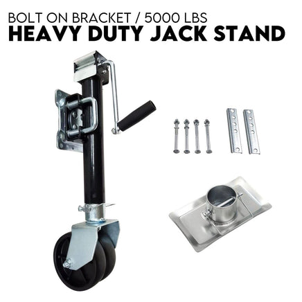 TRAILER PARTS TRAILER CARAVAN JACK STAND /JOCKEY WHEEL DRAW BAR FITMENT 5000LBS Sports & Fitness Kings Warehouse 