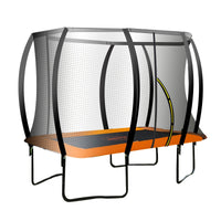 Trampoline 6 Ft x 9 Ft Rectangular Outdoor - Orange Kings Warehouse 