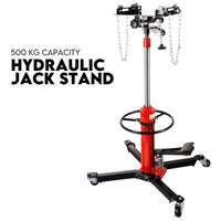Transmission Jack 0.5 ton 2-Stage Hydraulic High Lift Vertical Telescopic Kings Warehouse 
