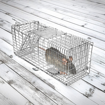 Trap Humane Possum Cage Live Animal Safe Catch Rabbit Cat Hare Fox Bird Pet Care Kings Warehouse 