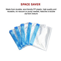 Travel Space Saver Saving Hand Roll Up Roller Seal No Vacuum Storage Bag x20 Kings Warehouse 