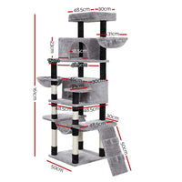 Tree 161cm Tower Scratching Post Scratcher Wood Condo House Play Bed Pet Care Kings Warehouse 