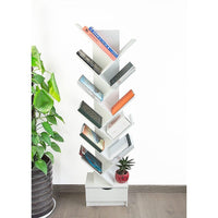 Tree Bookshelf Bookcase Book Organizer 12-Tier Multipurpose Shelf Display Racks Furniture Kings Warehouse 