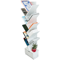Tree Bookshelf Bookcase Book Organizer 12-Tier Multipurpose Shelf Display Racks Kings Warehouse 