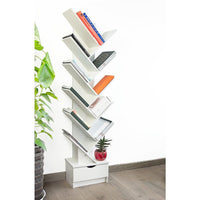 Tree Bookshelf Bookcase Book Organizer 12-Tier Multipurpose Shelf Display Racks Kings Warehouse 