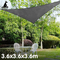 Triangle Shade Sail 3.6 x 3.6 x 3.6M - Grey Kings Warehouse 