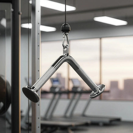 Triceps Press Push Down Bar – Gym Cable Attachment for Arm & Strength Training Sports & Fitness Kings Warehouse 