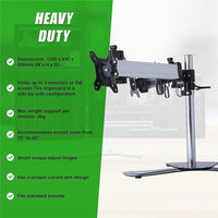 Triple Tilt LCD Monitor Mount Freestanding Desktop Stand Electronics Kings Warehouse 