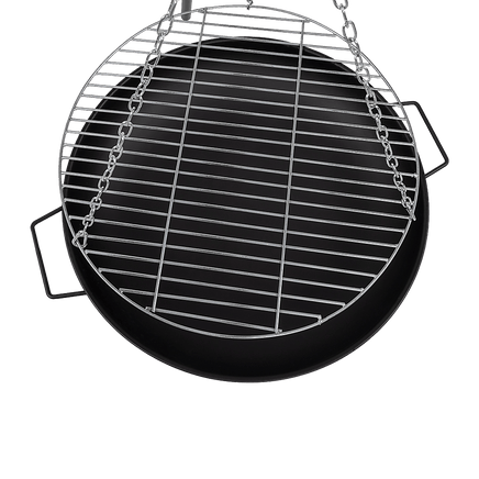 Tripod Garden Fire Pit BBQ Barbecue Cast Iron & Steel Fire Pit Bowl Round Home & Garden Kings Warehouse 