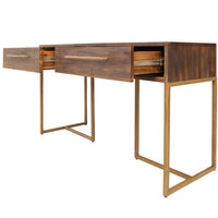 Tuberose Console Hallway Entry Table 120cm Solid Acacia Timber Wood - Brown living room Kings Warehouse 
