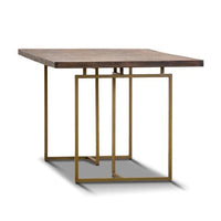 Tuberose Dining Table 180cm Solid Acacia Wood Home Herringbone Parquet - Brown dining Kings Warehouse 