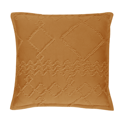 TUFTED MICROFIBRE SUPER SOFT CUSHION COVER-CARAMEL Home & Garden Kings Warehouse 