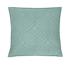 TUFTED MICROFIBRE SUPER SOFT EUROPEAN PILLOWCASE-SAGE GREEN Furniture Kings Warehouse 