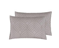 TUFTED MICROFIBRE SUPER SOFT TWIN PACK STANDARD PILLOWCASES-BEIGE Kings Warehouse 