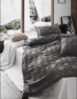 Tufted ultra soft microfiber quilt cover set-king smoke Home & Garden Kings Warehouse 