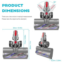 Turbo Brush Roller Head Electric Floor Carpet Head LED For Dyson V7 V8 V10 V11 V15 Kings Warehouse 