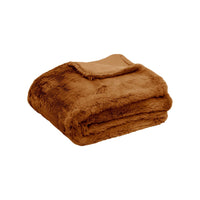 Tuscany Luxury Faux Sheep Wool Fur Throw Rug Brown Home & Garden Kings Warehouse 