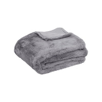Tuscany Luxury Faux Sheep Wool Fur Throw Rug Grey Home & Garden Kings Warehouse 