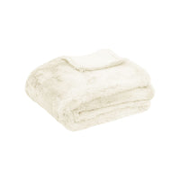 Tuscany Luxury Faux Sheep Wool Fur Throw Rug Ivory Home & Garden Kings Warehouse 