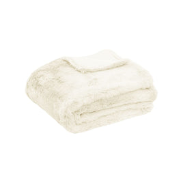 Tuscany Luxury Faux Sheep Wool Fur Throw Rug Ivory Home & Garden Kings Warehouse 