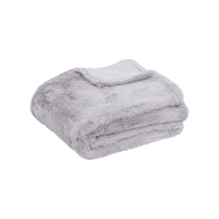Tuscany Luxury Faux Sheep Wool Fur Throw Rug Silver Home & Garden Kings Warehouse 
