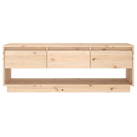 TV Cabinet 110.5x34x40 cm Solid Wood Pine Kings Warehouse 