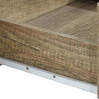 TV Cabinet 3 Storage Drawers with Shelf Natural Wood like MDF Entertainment Unit in Oak Colour Furniture Kings Warehouse 