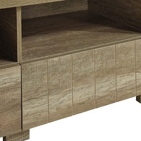 TV Cabinet 3 Storage Drawers with Shelf Natural Wood like MDF Entertainment Unit in Oak Colour Furniture Kings Warehouse 