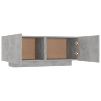 TV Cabinet Concrete Grey 100x35x40 cm Engineered Wood Kings Warehouse 