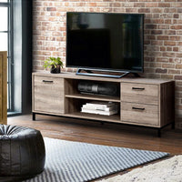 TV Cabinet Entertainment Unit 132cm Pine Tania Furniture Kings Warehouse 