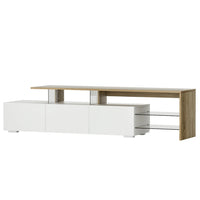 TV Cabinet Entertainment Unit 180cm Wood White James