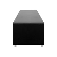 TV Cabinet Entertainment Unit 190cm Black Danson Furniture Kings Warehouse 