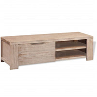 TV Cabinet Solid Brushed Acacia Wood 140x38x40 cm Kings Warehouse 