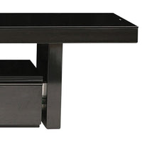 TV Cabinet with 3 Storage Drawers Extendable With Glossy MDF Entertainment Unit in Black Color Furniture Kings Warehouse 