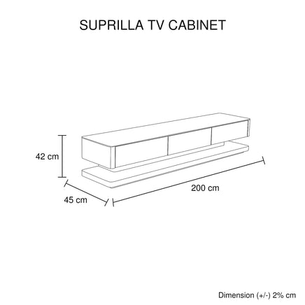 TV Cabinet with 3 Storage Drawers With High Glossy Assembled Entertainment Unit in White colour Furniture Kings Warehouse 